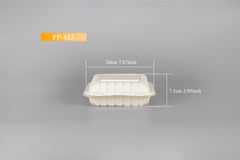 Biodegradable 3 Compartment Food Container JH-83-M1