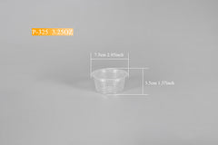 Clear Plastic Portion Cup (3.25 oz)